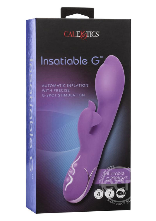 Insatiable G Inflatable G-Flutter Silicone Rechargeable Vibrator