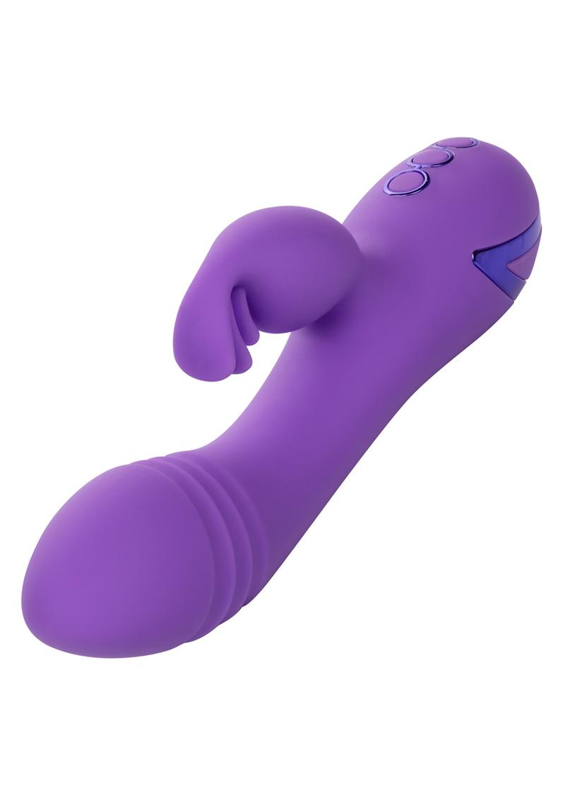 California Dreaming West Coast Wave Rider Silicone Rechargeable Rabbit Vibrator - Purple