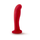 Temptasia Jezebel Silicone Dildo 6in with Heart-Shaped Suction Cup  - Crimson