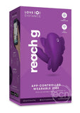 Love Distance Reach G App Controlled Rechargeable Silicone Wearable Vibrator - Purple