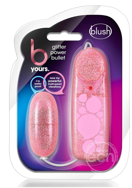 B Yours Glitter Power Bullet Vibrator with Remote Control
