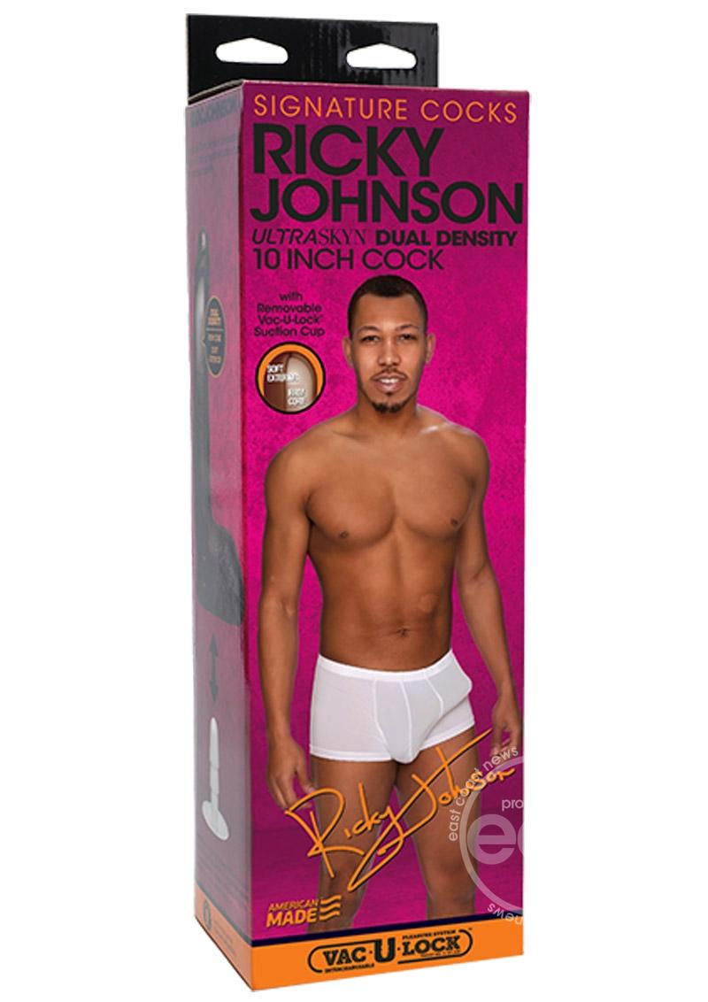 Signature Cocks Ricky Johnson Dildo 10in - Chocolate