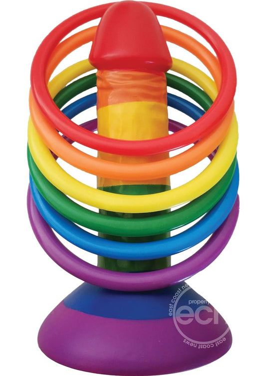 Rainbow Pecker Party Ring Toss