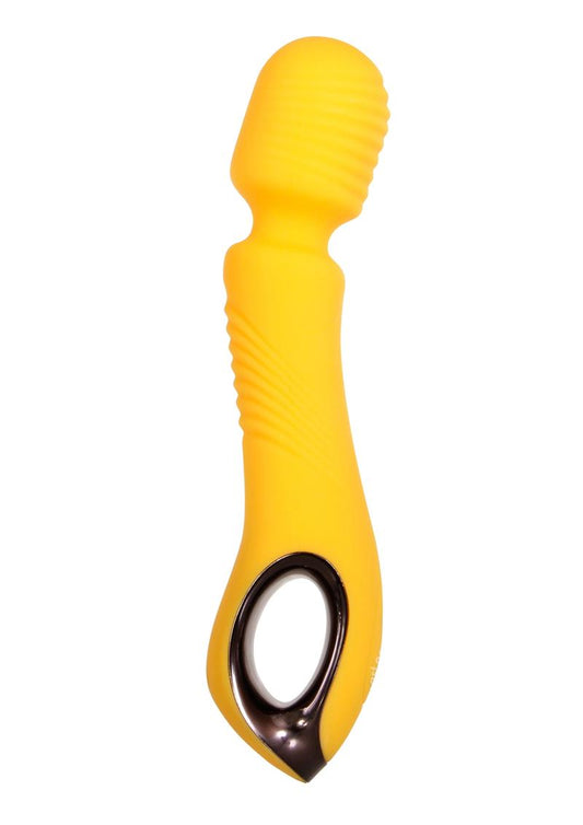 Evolved Buttercup Rechargeable Silicone Wand Vibrator Yellow