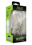 ZOLO Gripz Wavy Stroker Masturbator - Clear