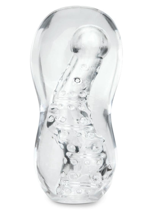 ZOLO Gripz Wavy Stroker Masturbator - Clear