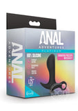 Anal Adventures Platinum Silicone Rechargeable Vibrating Prostate Massager 01 - Black