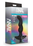 Anal Adventures Platinum Silicone Rechargeable Vibrating Prostate Massager 03 - Black