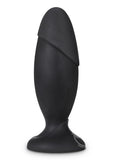 Anal Adventures Platinum Silicone Rocket Plug - Black