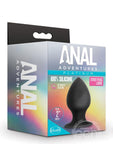 Anal Adventures Platinum Silicone Anal Stout Plug Large - Black