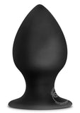 Anal Adventures Platinum Silicone Anal Stout Plug Large - Black