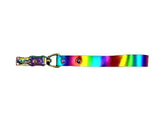 METALLIC RAINBOW LEASH WITH PANIC SNAP