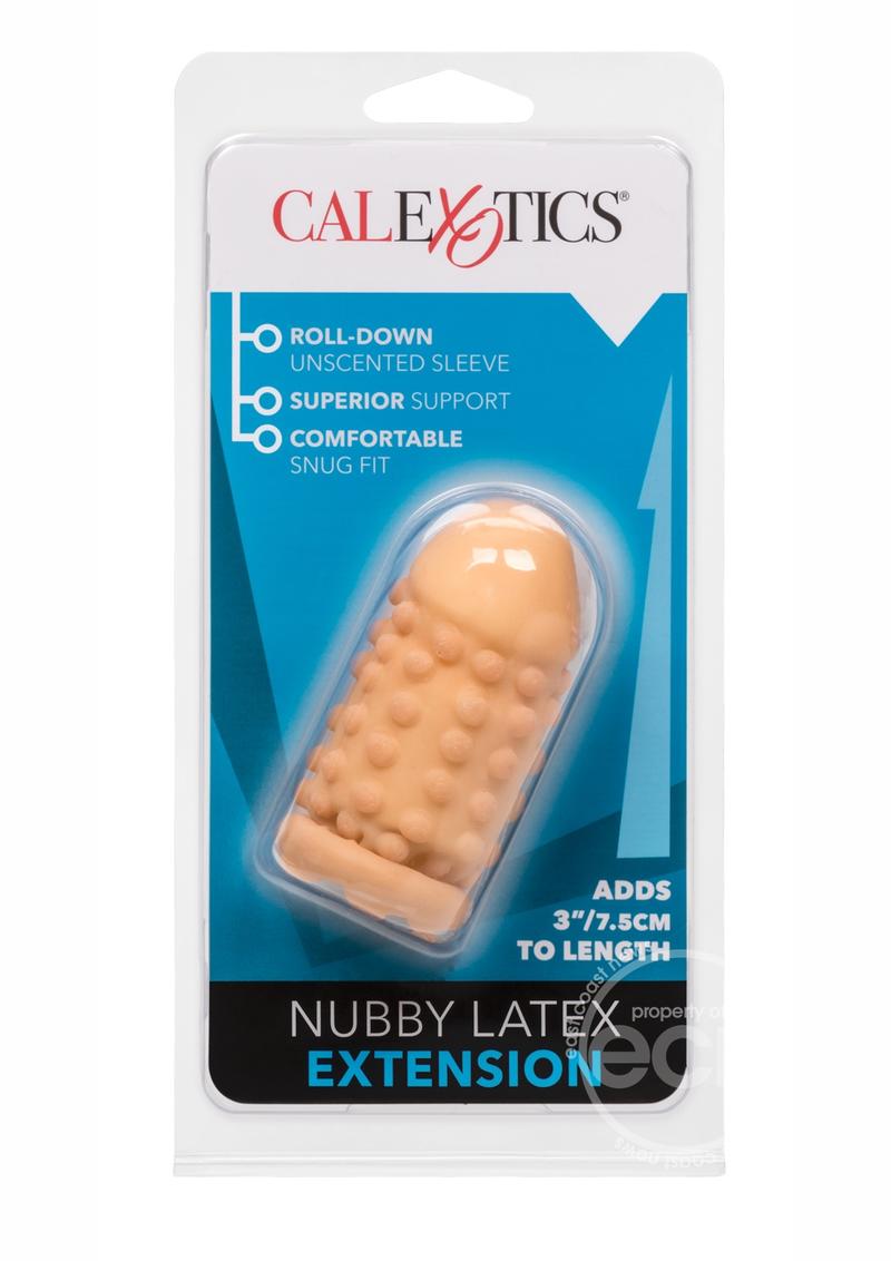 Nubby Latex Extension 3in - Vanilla