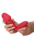 Inmi Bloomgasm Suction Rose Vibrator Rechargeable Clit Stimulator - Red