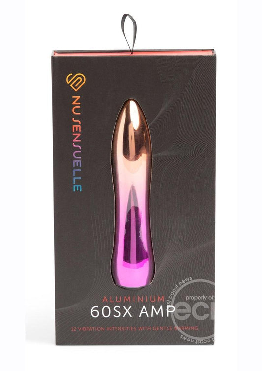 Nu Sensuelle Aluminium 60SX AMP Rechargeable Warming Bullet - Rainbow