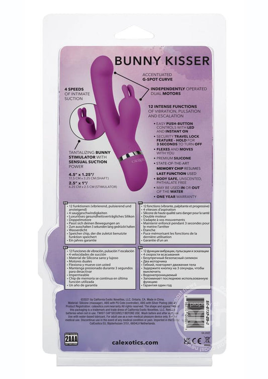 Foreplay Frenzy Bunny Kisser Silicone Rabbit Vibrator - Purple