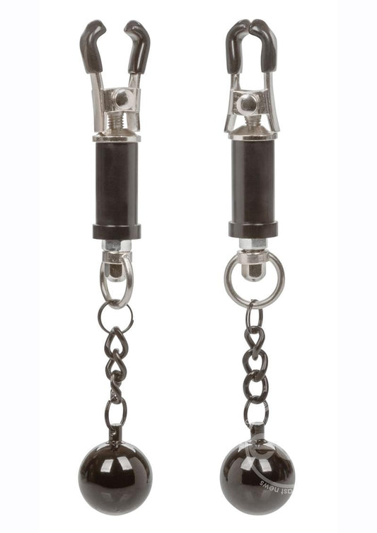 Nipple Grips Weighted Twist Nipple Clamps - Black