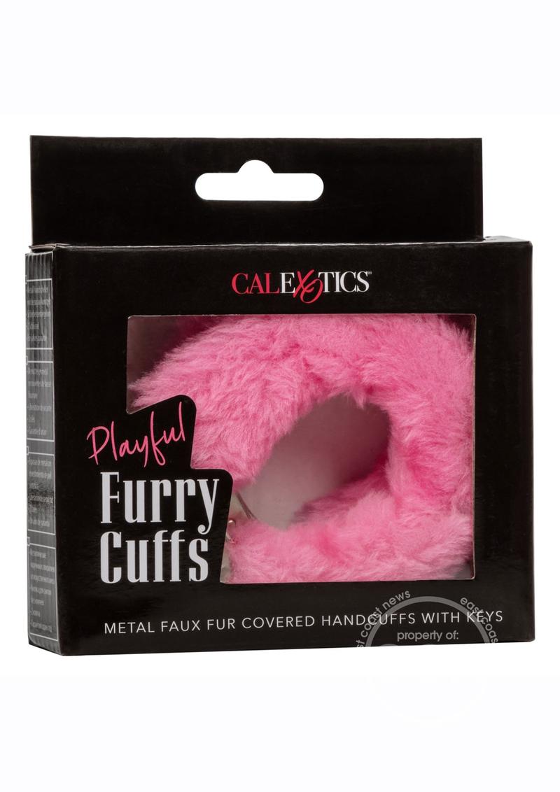 Playful Furry Cuffs - Pink