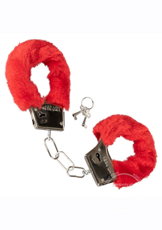 Playful Furry Cuffs - Red