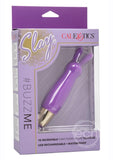 Slay #BuzzMe Rechargeable Silicone Rabbit Ears Bullet - Purple