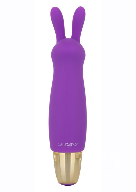 Slay #BuzzMe Rechargeable Silicone Rabbit Ears Bullet - Purple