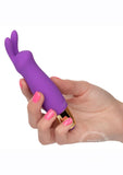 Slay #BuzzMe Rechargeable Silicone Rabbit Ears Bullet - Purple