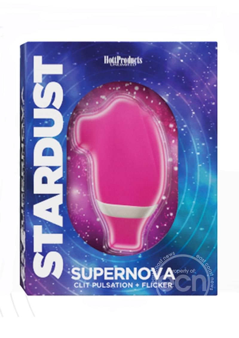 Stardust Supernova Silicone Vibrating Clitoral Stimulator - Magenta