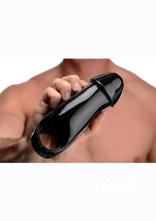 Master Series Fat Dick Penis Enhancer Sleeve - Black