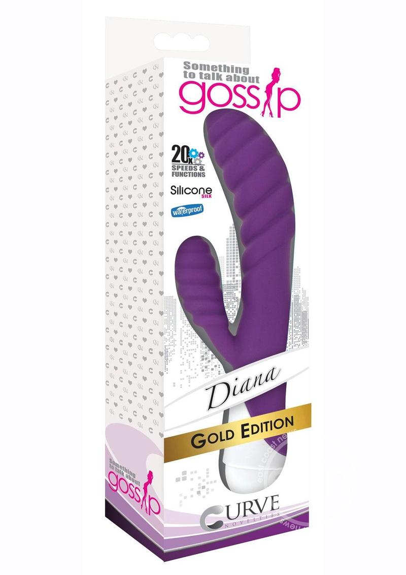 Gossip Diana 20x Rippled Silicone Rabbit Vibrator