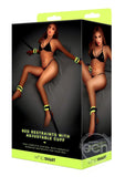 WhipSmart Glow in the Dark Bed Restraints with Adjustable Cuffs