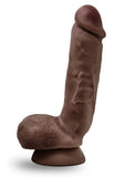 Dr. Skin Glide Gold Collection Self Lubricating Dildo with Balls 8.5in