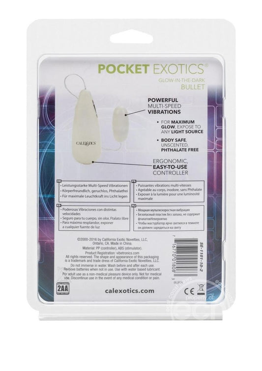 Pocket Exotics Glow-In-The-Dark Bullet - Glow