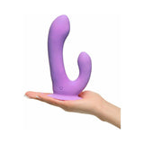 Pipedream Fantasy For Her Duo Pleasure Wallbang-Her Rechargeable Silicone Dual Stimulator With Suction Cup Purple