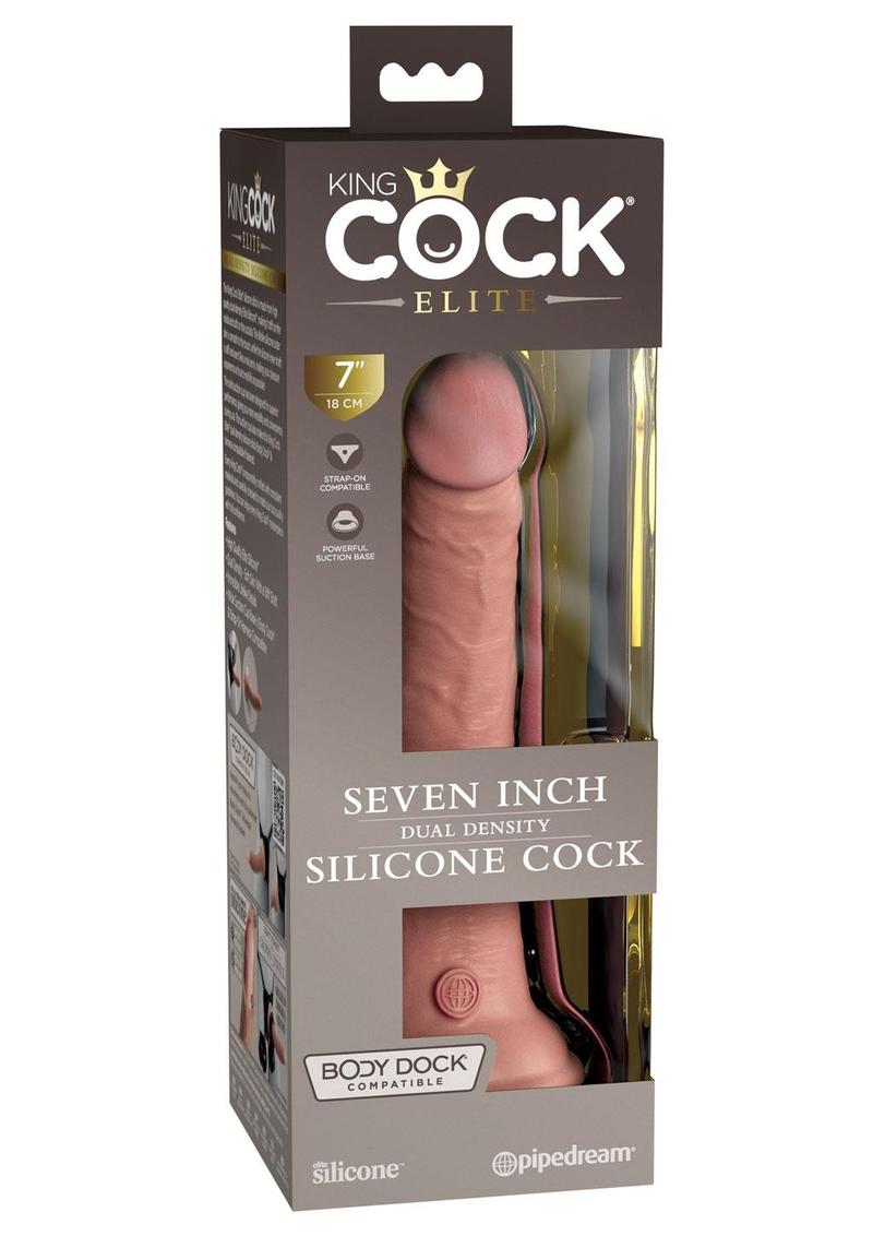 King Cock Elite Dual Density Silicone Dildo 7in