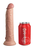 King Cock Elite Dual Density Silicone Dildo 9in - Vanilla