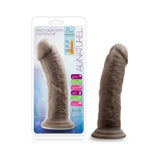 Blush Au Naturel 8 in. Posable Dual Density Dildo with Suction