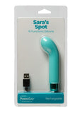 PowerBullet Sara's Spot 10 Function Rechargeable Silicone Vibrating Bullet