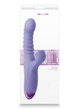 Luxe Nova Rechargeable Thrusting & Throbbing Stimulator Purple