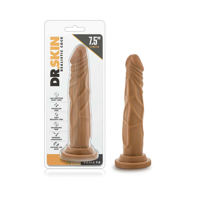 Blush Dr. Skin Basic 7.5 in. Realistic Dildo with Suction Cup