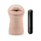 Blush M for Men Skye Oral Stroker with Bullet Vibrator Beige