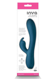 Inya Luv Bunny Rechargeable Silicone Rabbit Vibrator - Teal