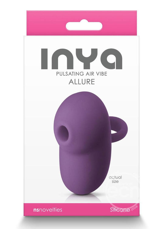 Inya Allure Pulsating Air Vibe Rechargeable Silicone Clitoral Stimulator Purple