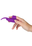 PowerBullet Silicone Teasing Tongue With Mini Rechargeable Bullet 2.5in - Purple