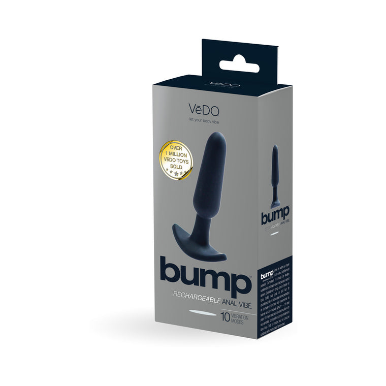 VeDO Bump Rechargeable Anal Vibe - Just Black