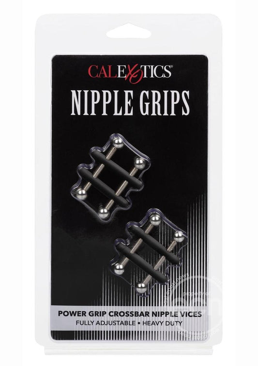 Nipple Grips Power Grip Crossbar Nipple Vices - Black/Silver