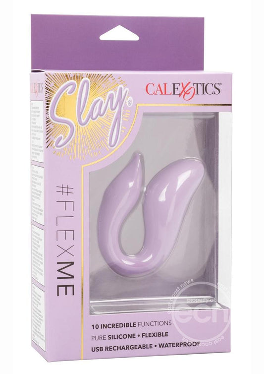 Slay #FlexMe Rechargeable Silicone Vibrator - Purple