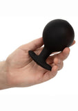 Weighted Silicone Inflatable Plug Large - Black