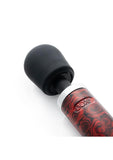 Doxy Die Cast Wand Plug-In Vibrating Body Massager Metal - Rose Pattern Red/Black