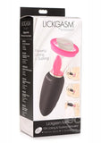 Inmi Lickgasm Mini 10X Licking & Sucking Rechargeable Silicone Clitoral Stimulator - Black/Pink