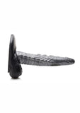 Creature Cocks The Gargoyle Rock Hard Silicone Dildo 9.3in - Silver/Black